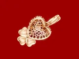 Valentines day Heart Pave pendant and Earrings Set-6