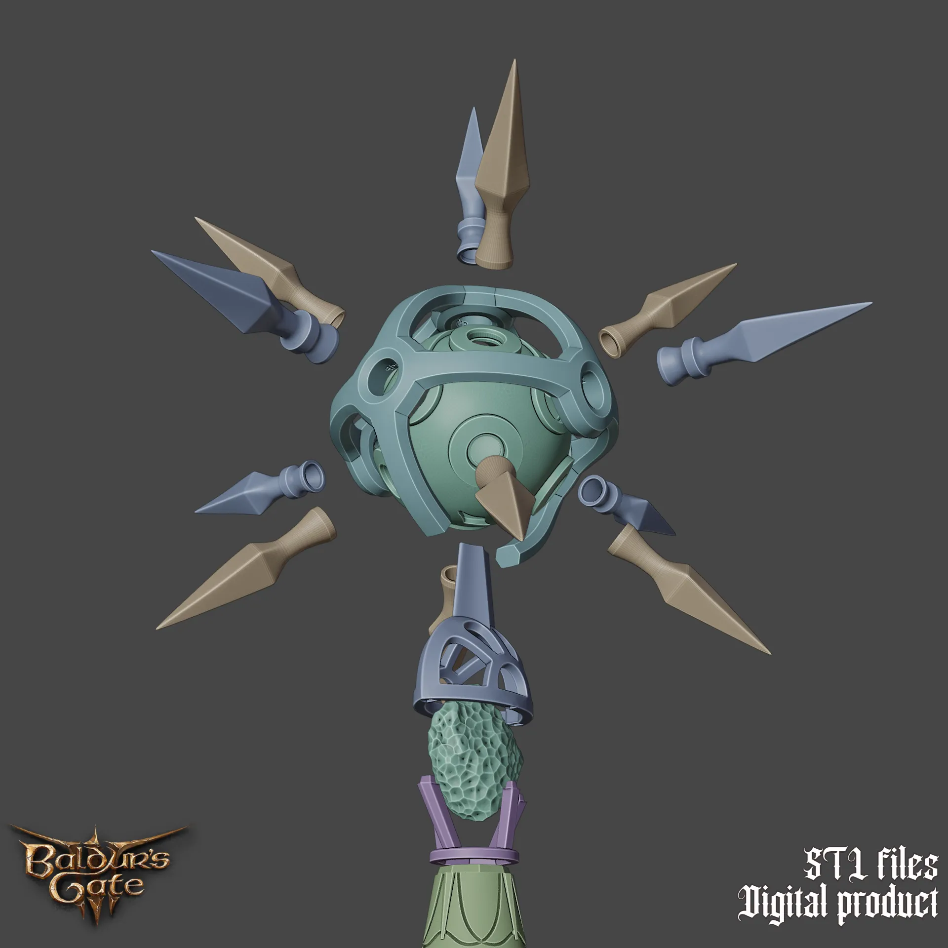 Fantasy Blood Of Lathander Mace Baldurs Gate 3