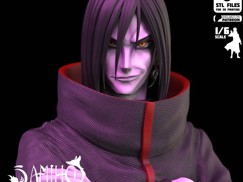 Samiho Studios -Orochimaru Akatsuki: STLs ready for printing