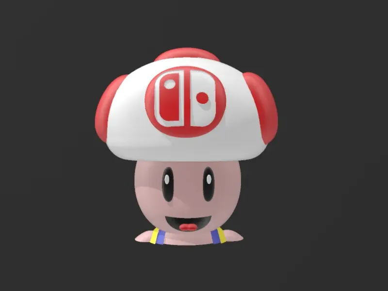 mario toad switch game holder