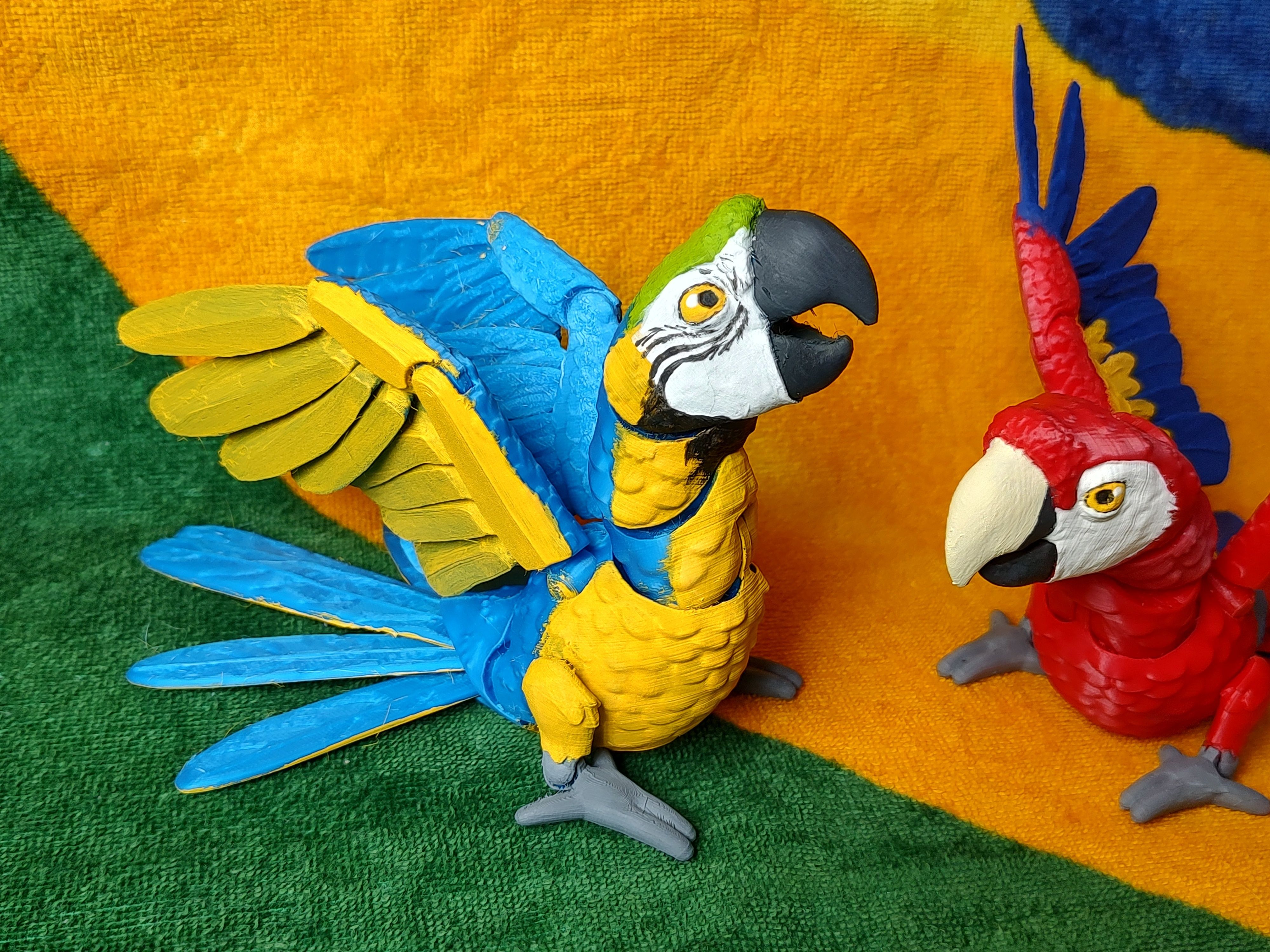 Scarlet Macaw Articulated Figure | 3D models download | Creality Cloud