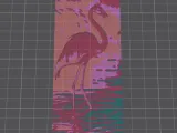 Flamingo Bookmark 01-2