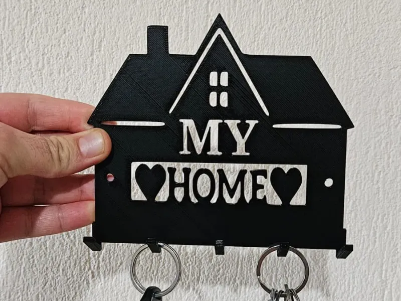 Schlüsselanhänger "Mein Zuhause" – Wandmontiert