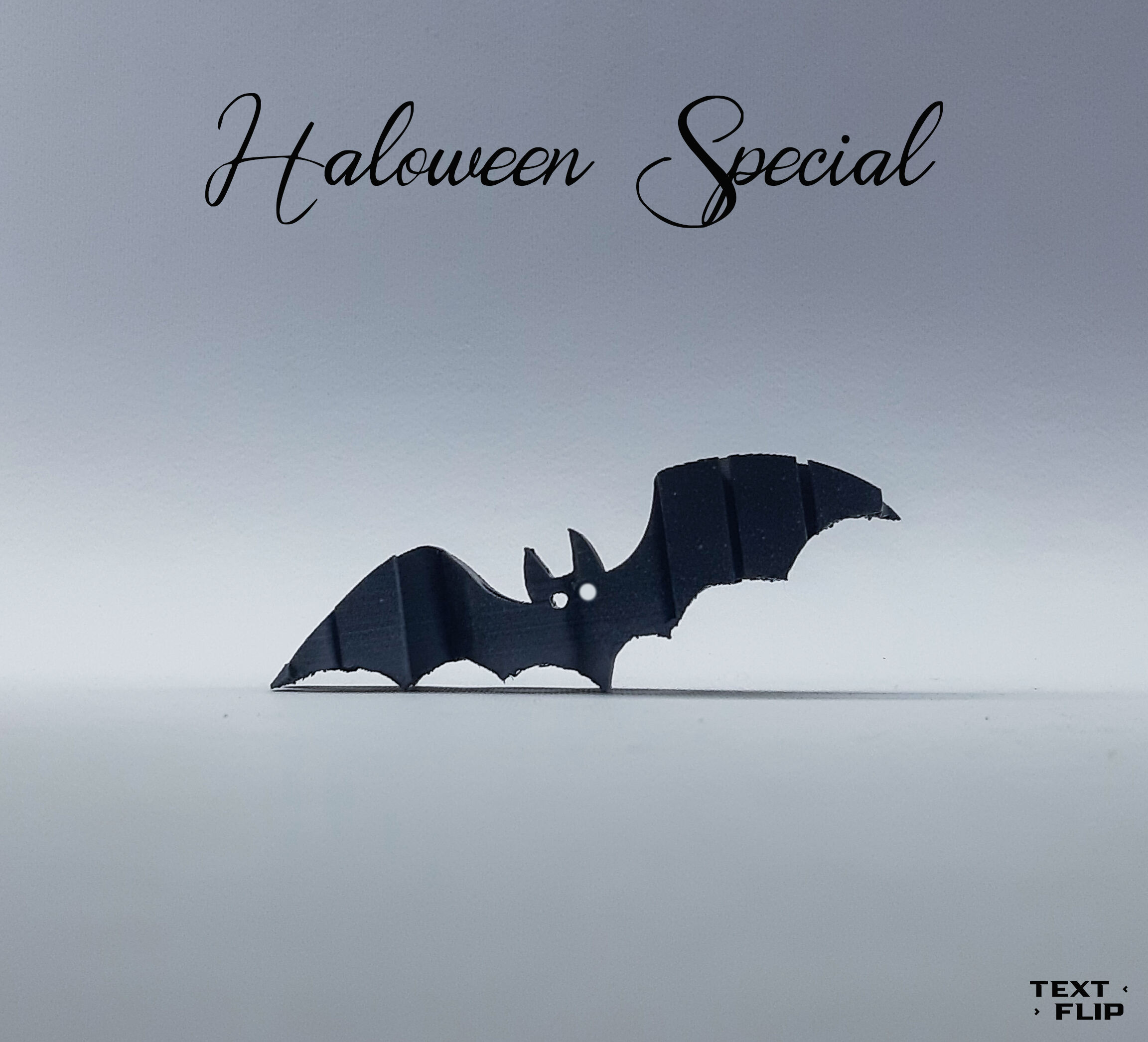 Text Flip: Spooky - Bat