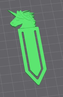 Archivos de impresora 3D | Archivo 3MF | bookmark unicorn | Creality Cloud