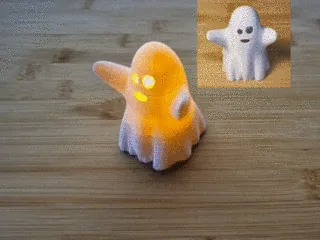 Halloween boo scary ghost for light