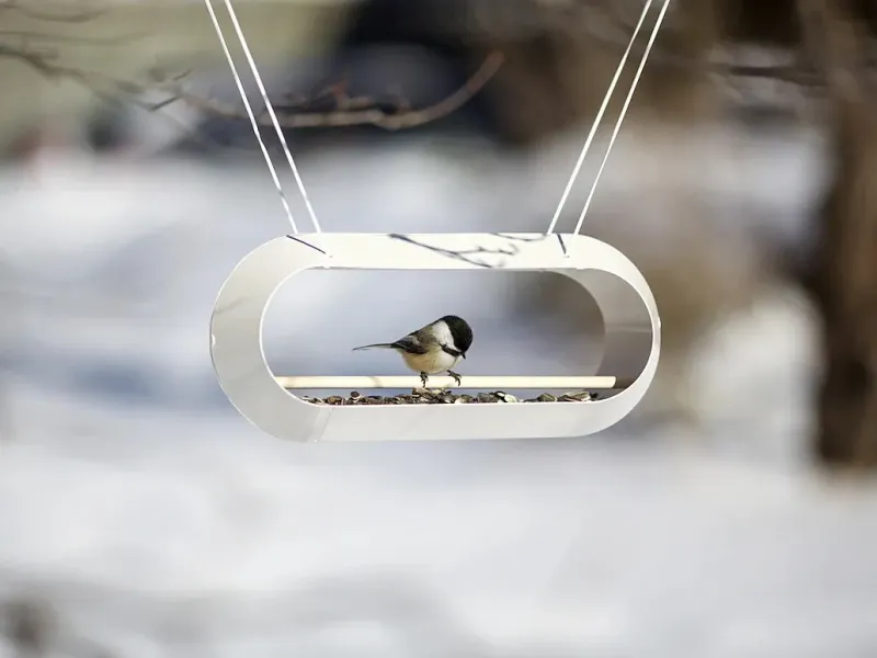 Minimalism - Feedable Eco friendly Bird House