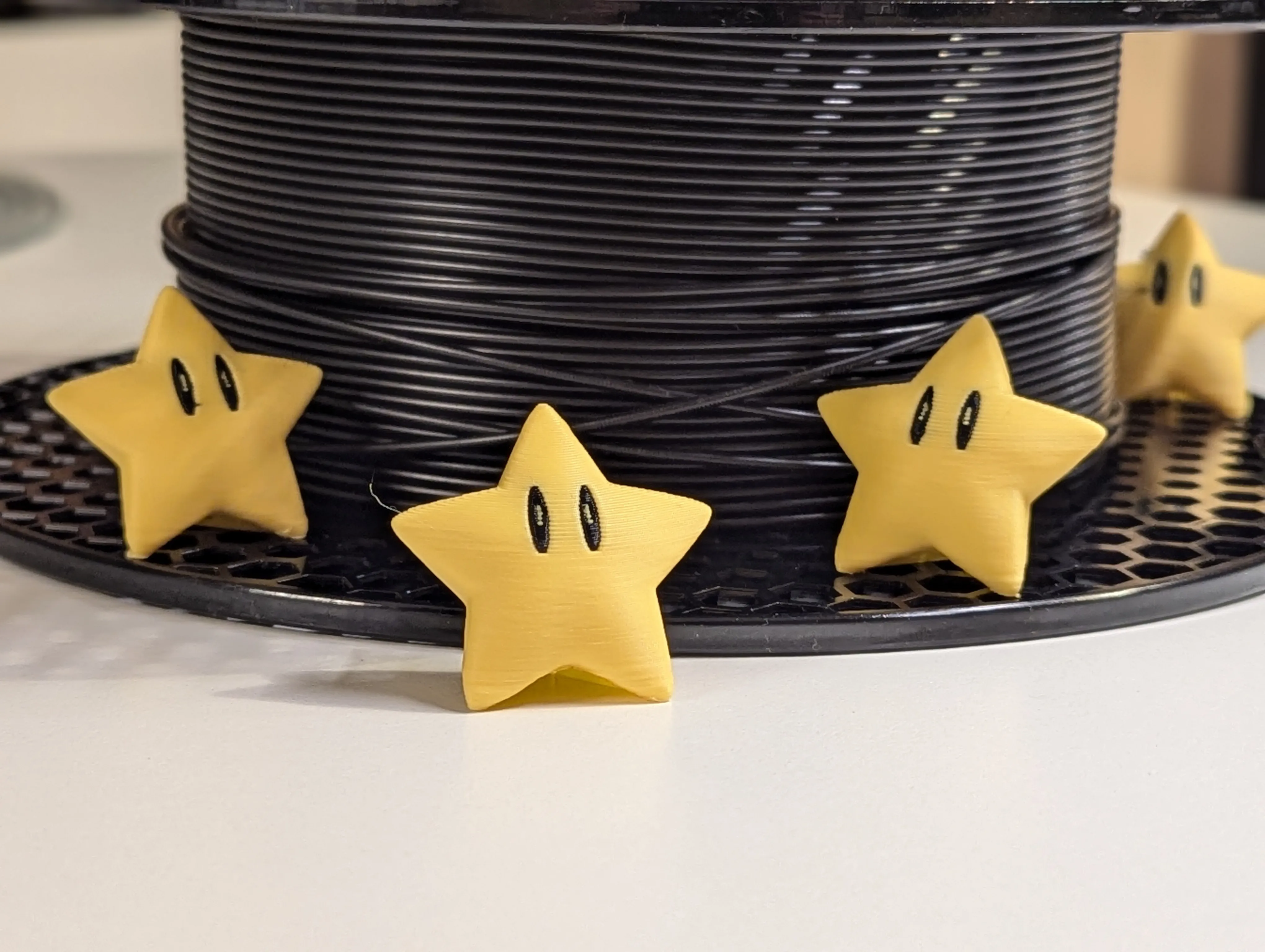 Mario star mini figure