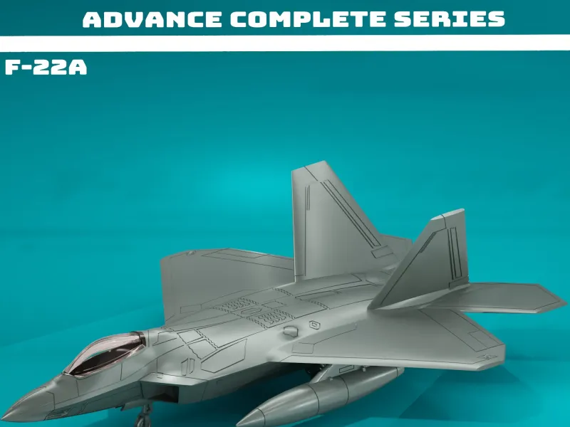 F-22A RAPTOR SINGLE SEATER (8 STYLES INSIDE) V2