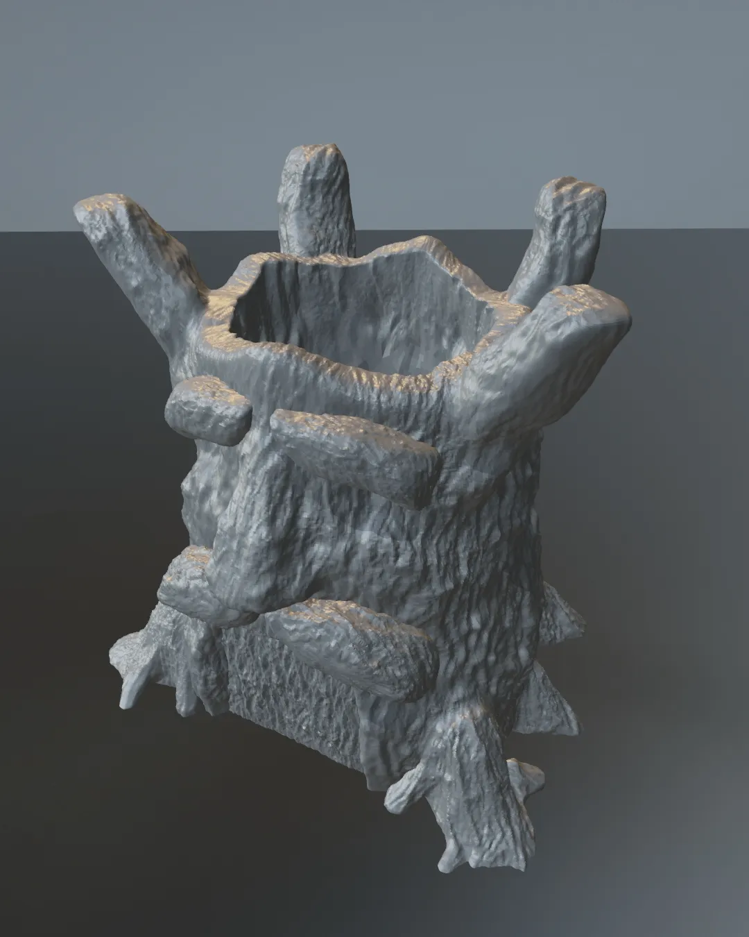 STL DEKU TREE FLOWER POT - THE LEGEND OF ZELDA