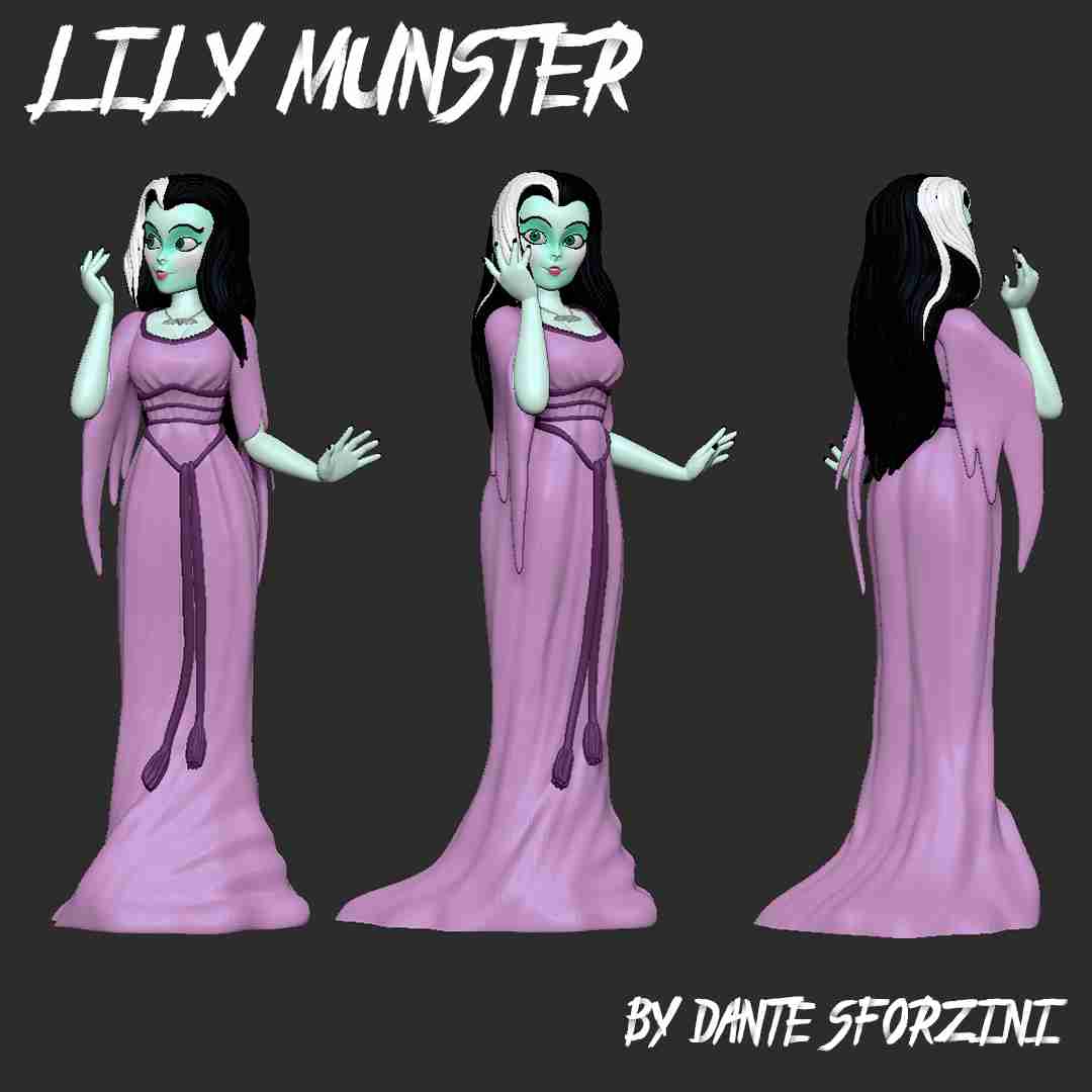 LILY MUNSTER - THE MUNSTERS 3d Print Figurine | 3D models download ...