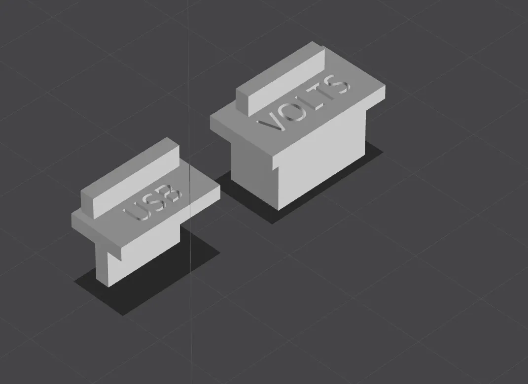 K1C Voltage Selector Plug / Cover & USB Plug / Cover