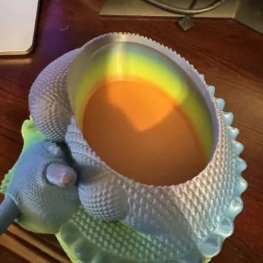 SLEEPY DRAGON CANDY BOWL / PLANTER - NO SUPPORTS-1