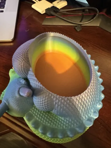 SLEEPY DRAGON CANDY BOWL / PLANTER - NO SUPPORTS-1