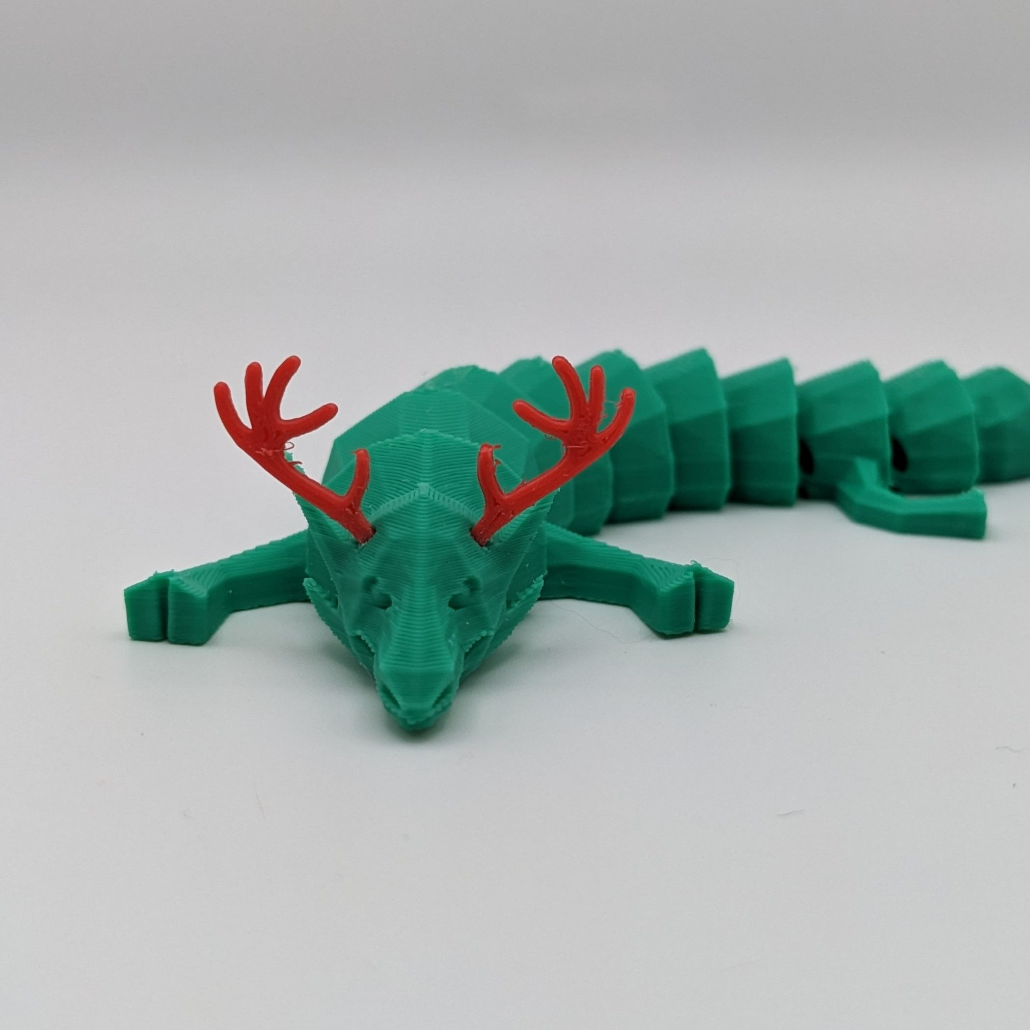 Christmas Articulated Dragon | 3D models download | Creality Cloud