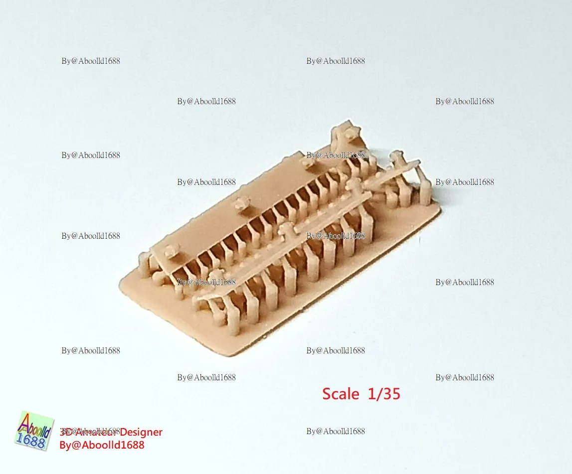 Tiger Tank Front fender movable fixed plate.(STL-16-35)