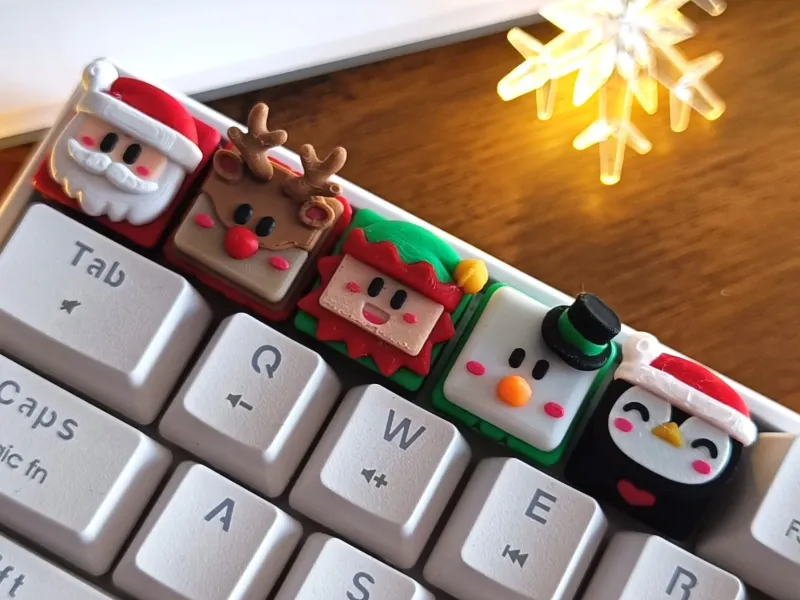 Weihnachten Tastenkappen mehrfarbig - mechanische Tastatur