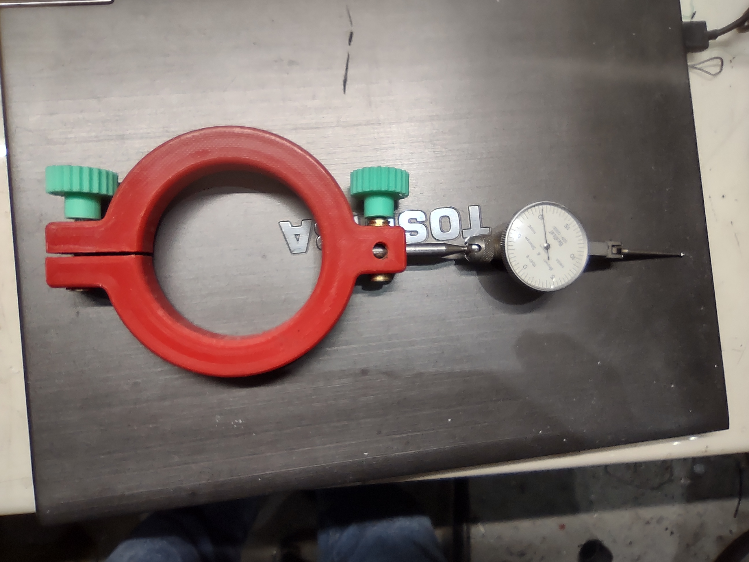 Indicator holder for 70mm spindle nose (used on grizzly 3617 3D