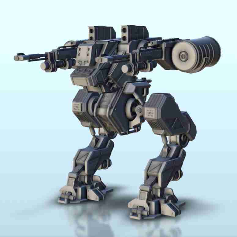 Sihbris combat robot (4) - sci-fi science fiction future 40k | 3D ...