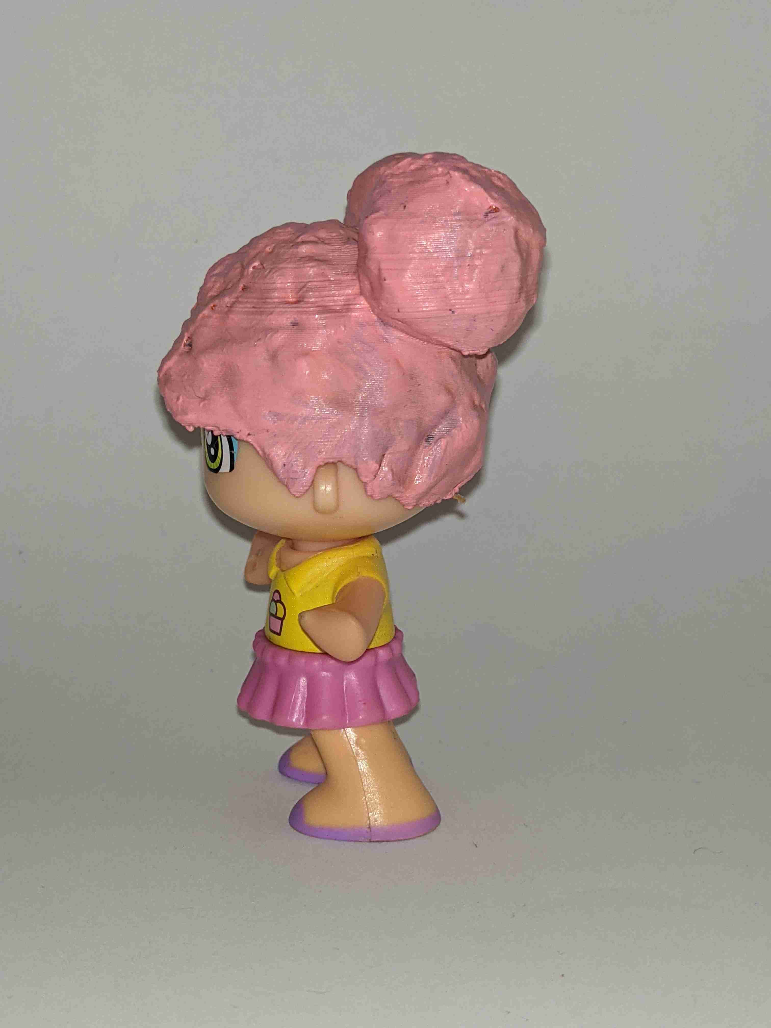 Afro Hair with Buns (Pinypon Accessory) | 3D models download | Creality ...