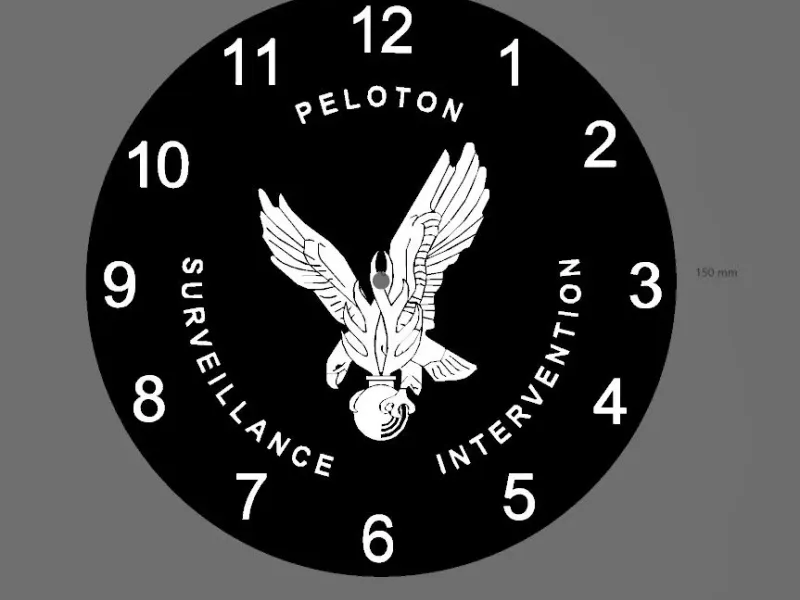 Gendarmerie PSIG clock