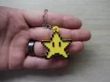 Pixel star keychain-4