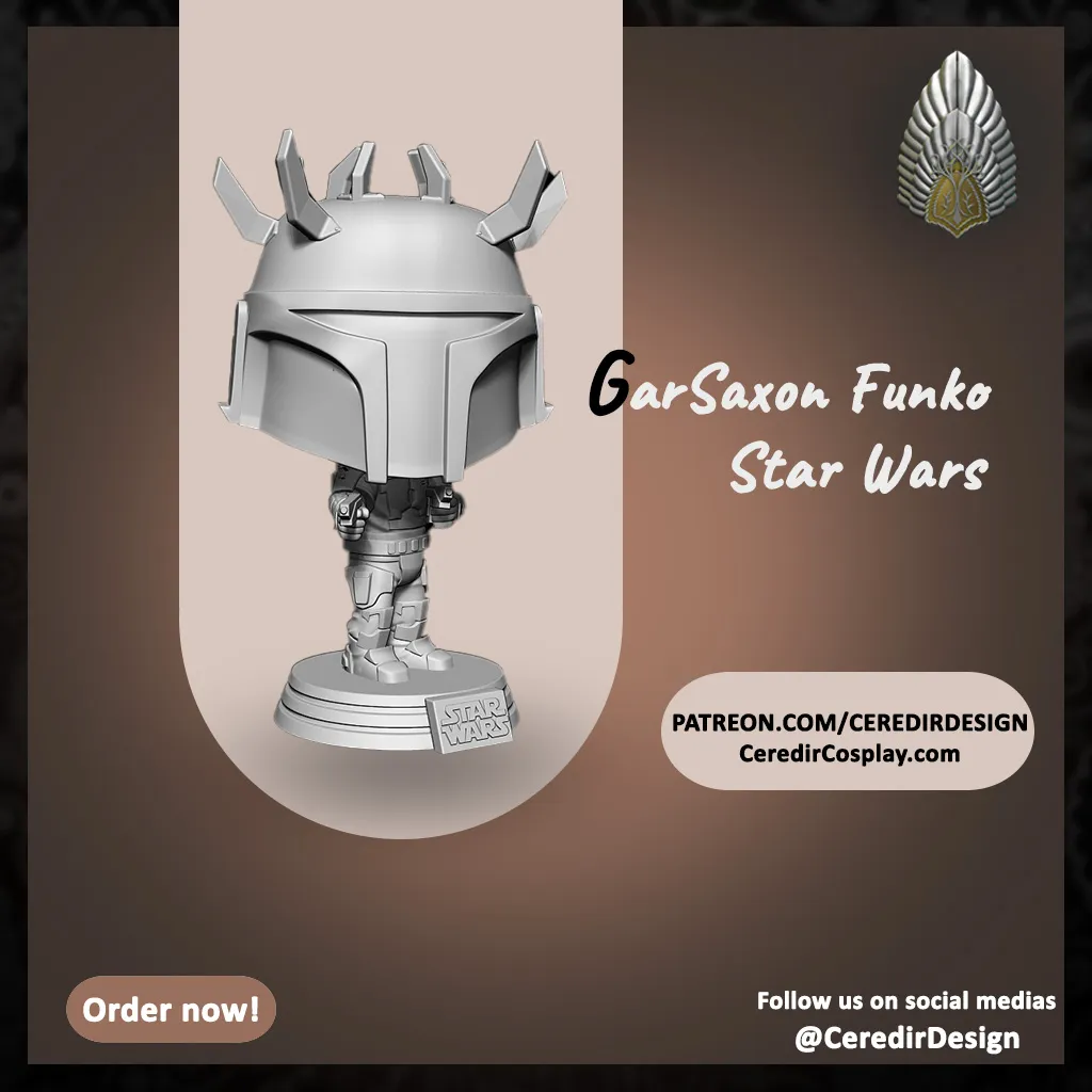 Star Wars Mandalorian Super Commando Pop 3d digital