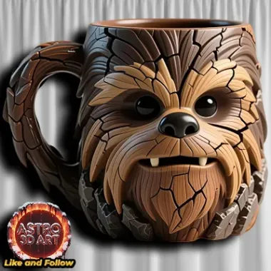 Chewbacca Wood Stone Mug-0