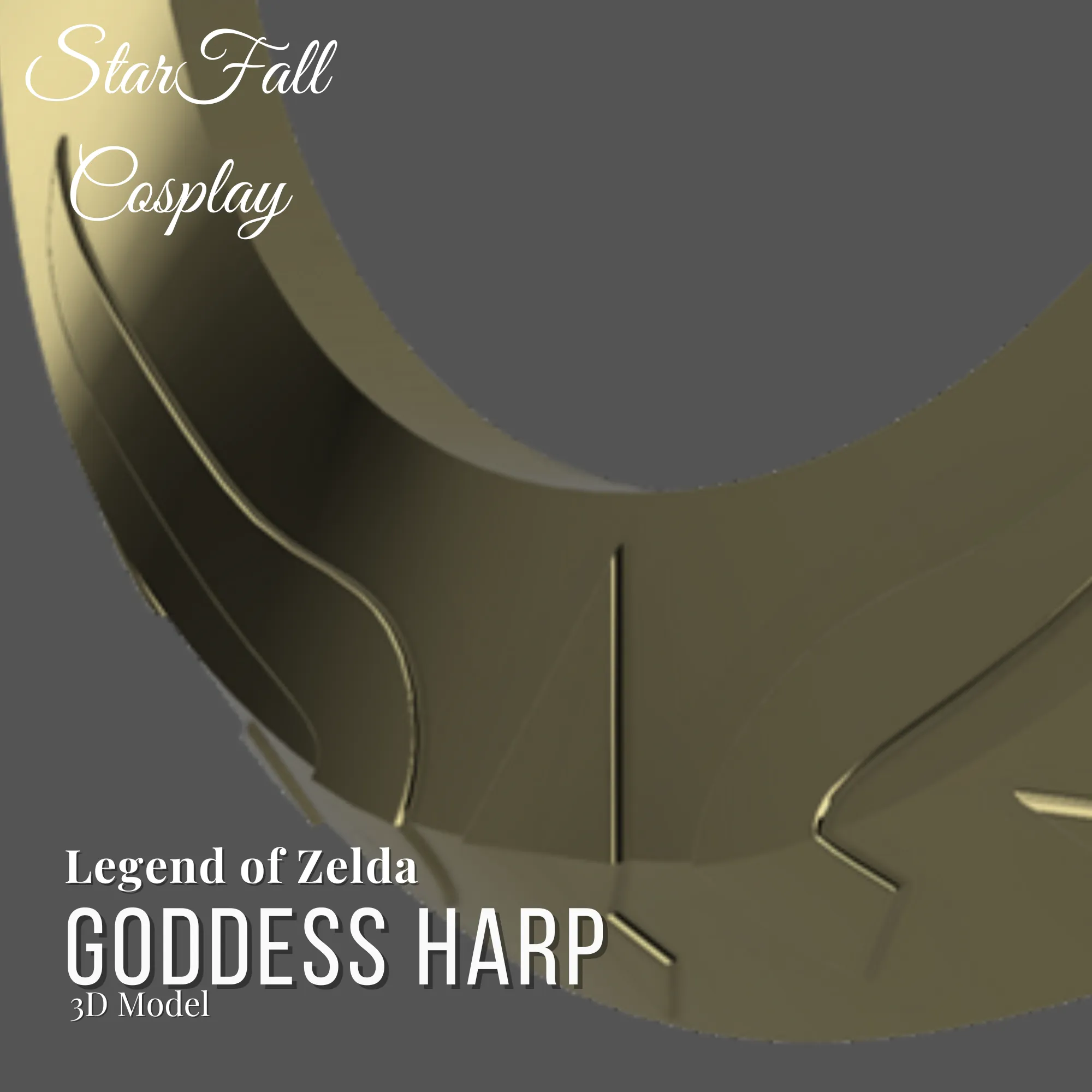 Cosplay STL Download - Goddess Harp Skyward Sword Legend of Zeldaby ...