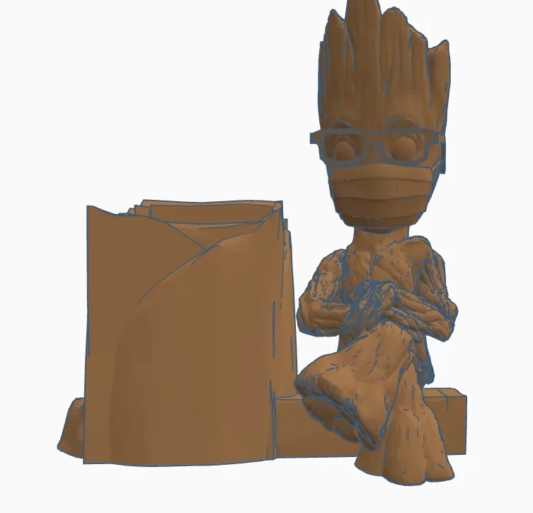 nerd Groot desk plant pot