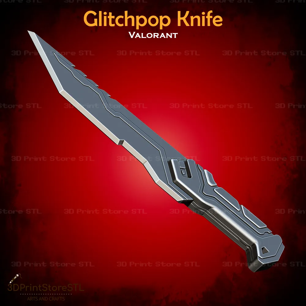 Glitchpop Knife Cosplay Valorant - STL File