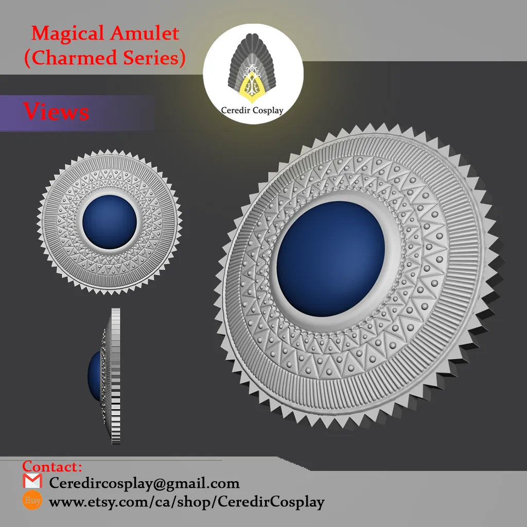 Magical Amulets from the Series Charmed 3d digital file
