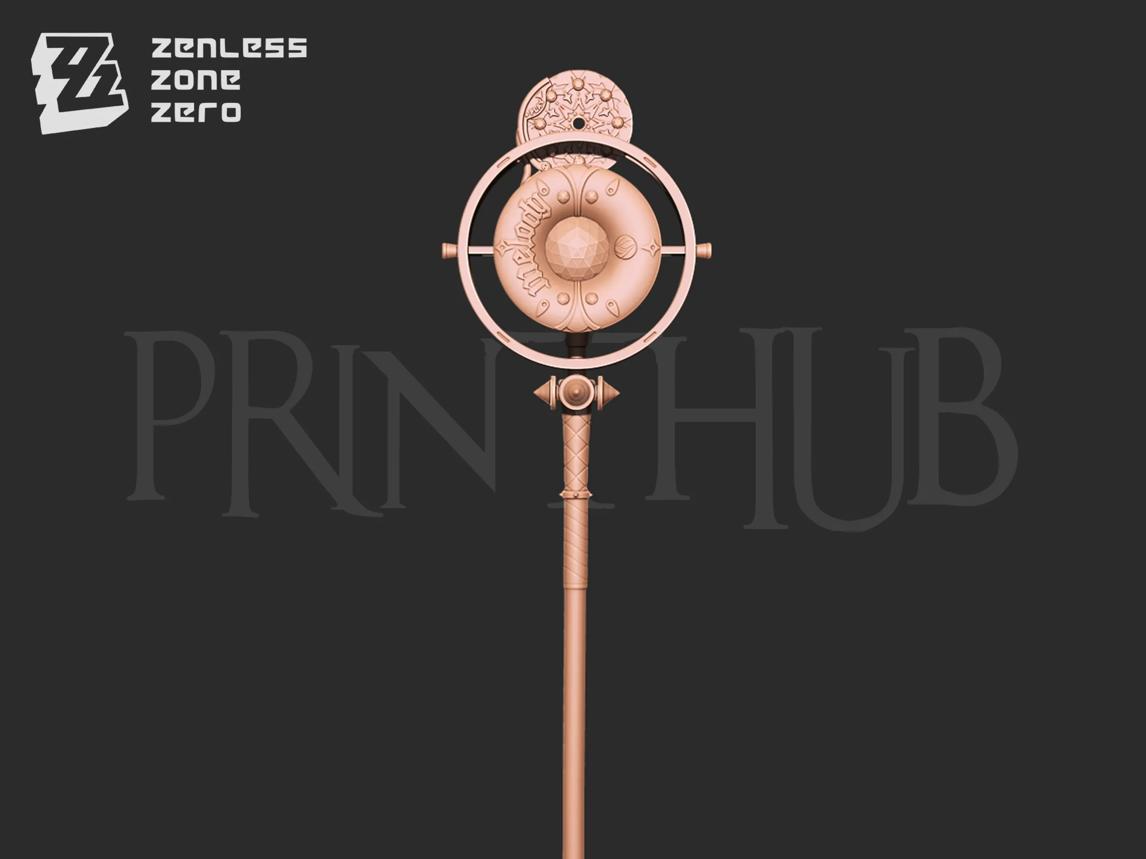 Astra Yao Microphone Staff From Zenless Zone Zero cosplay