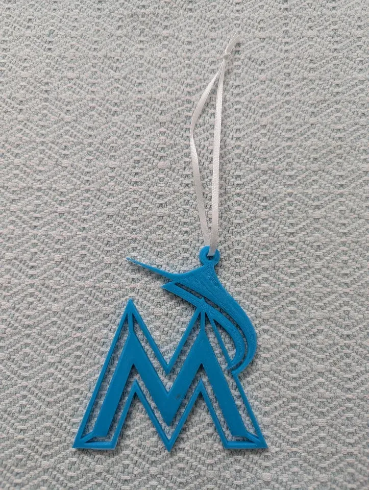 Miami Marlins Christmas Ornament