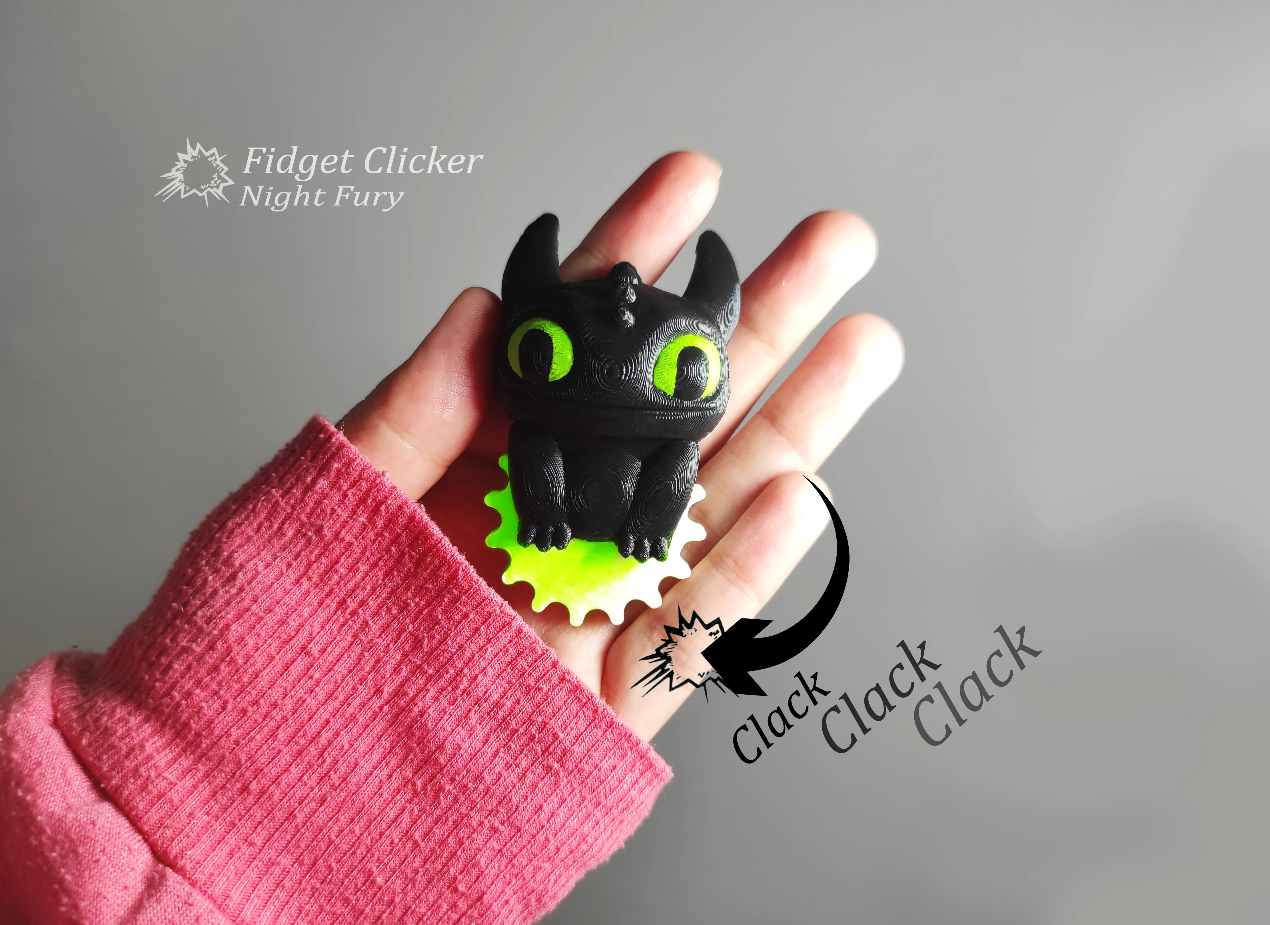 Night Fury Fidget Dragon toothless