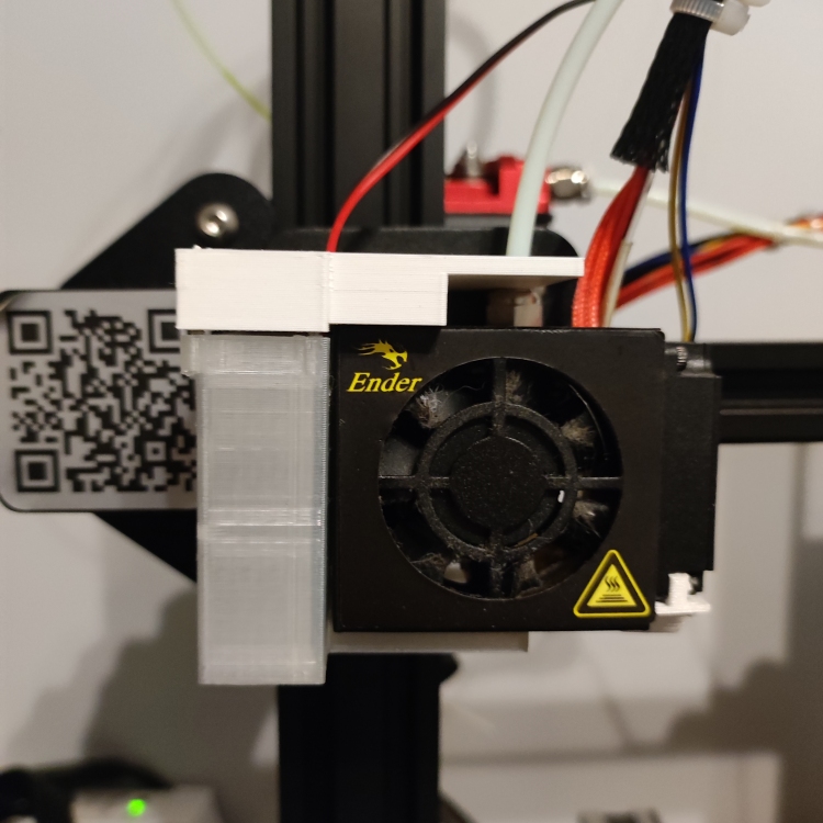 extra part cooling fan adapter ender 3 ender 3pro