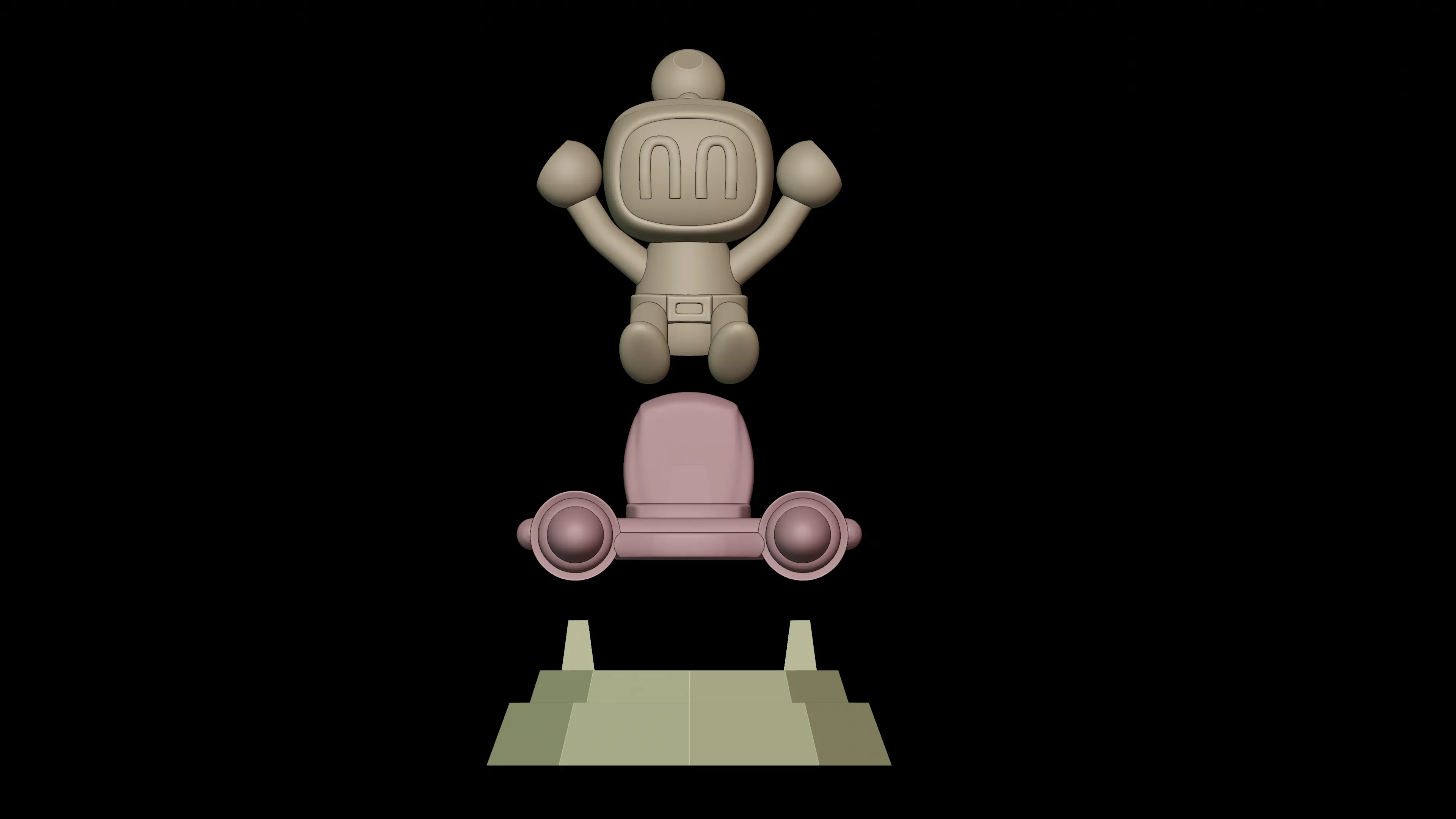 Bomberman 4 Joystick Stand Figure