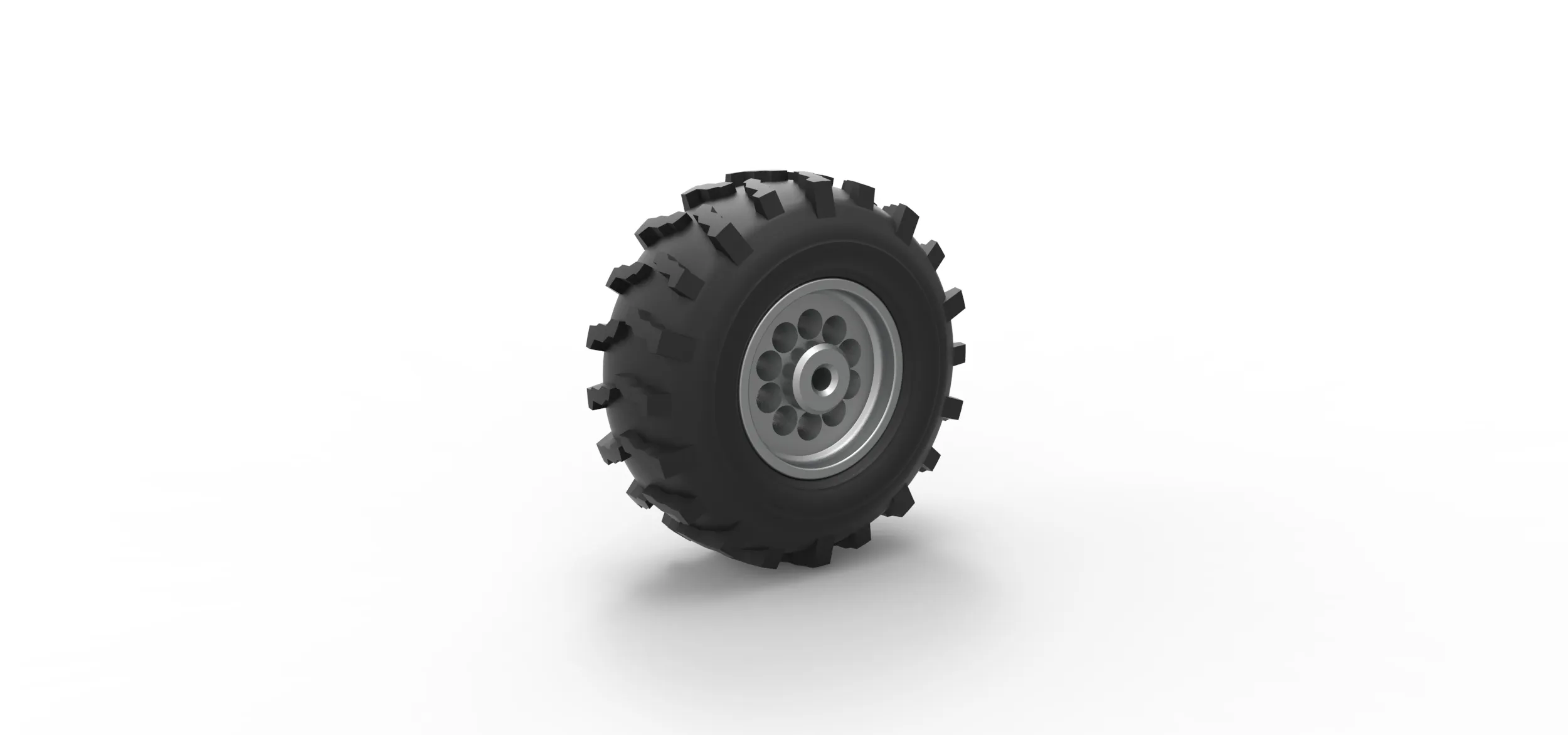 Front wheel from Mud dragster Version 3 Scale 1:25