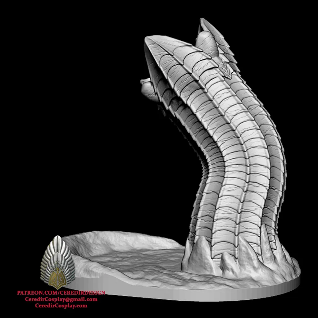 Dune Sandworm Dice Tower 3D DIGITAL DOWNLOAD