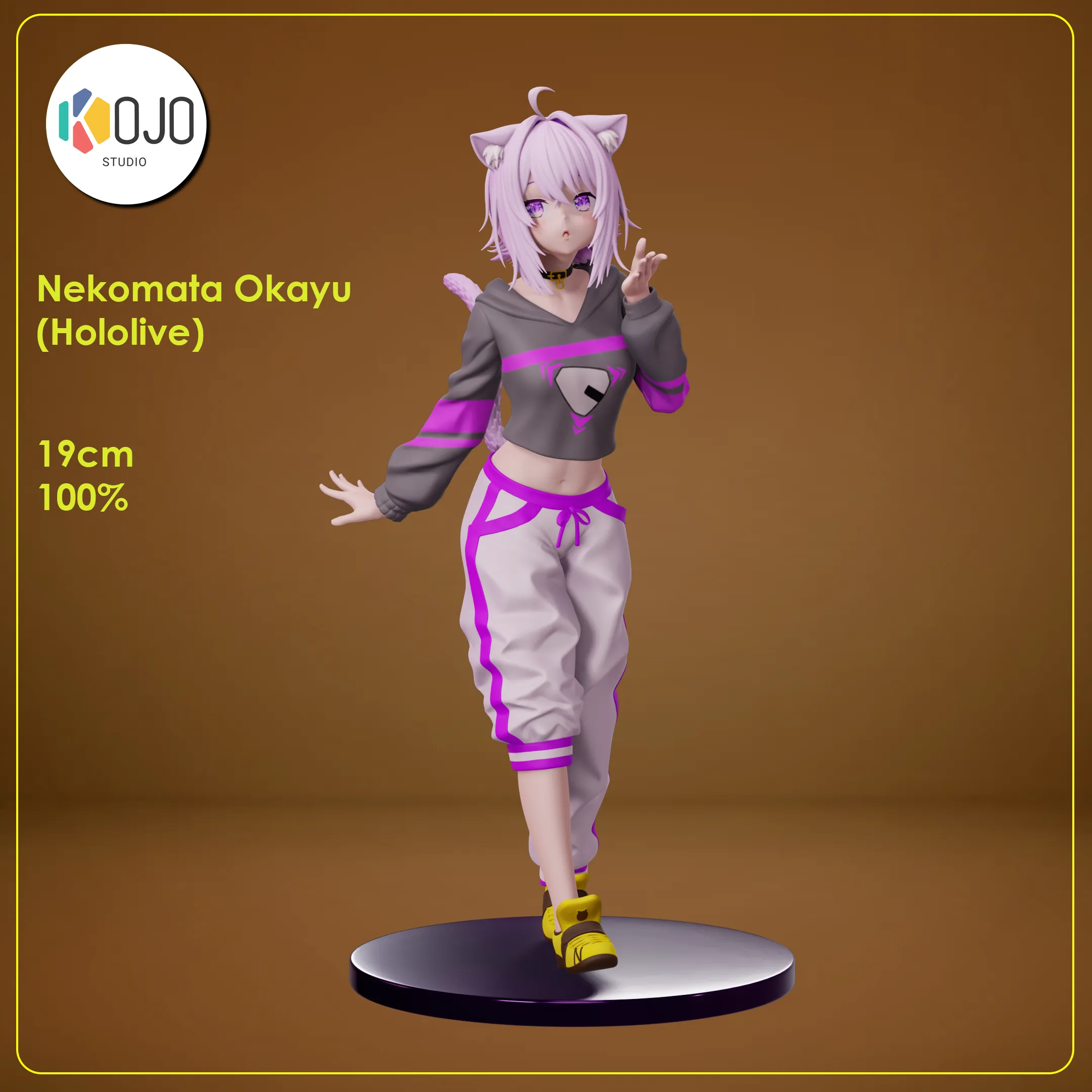 Nekomata Okayu - Hololive Vtuber Figure for 3D printing