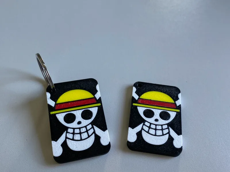 One Piece Vlag Sleutelhanger