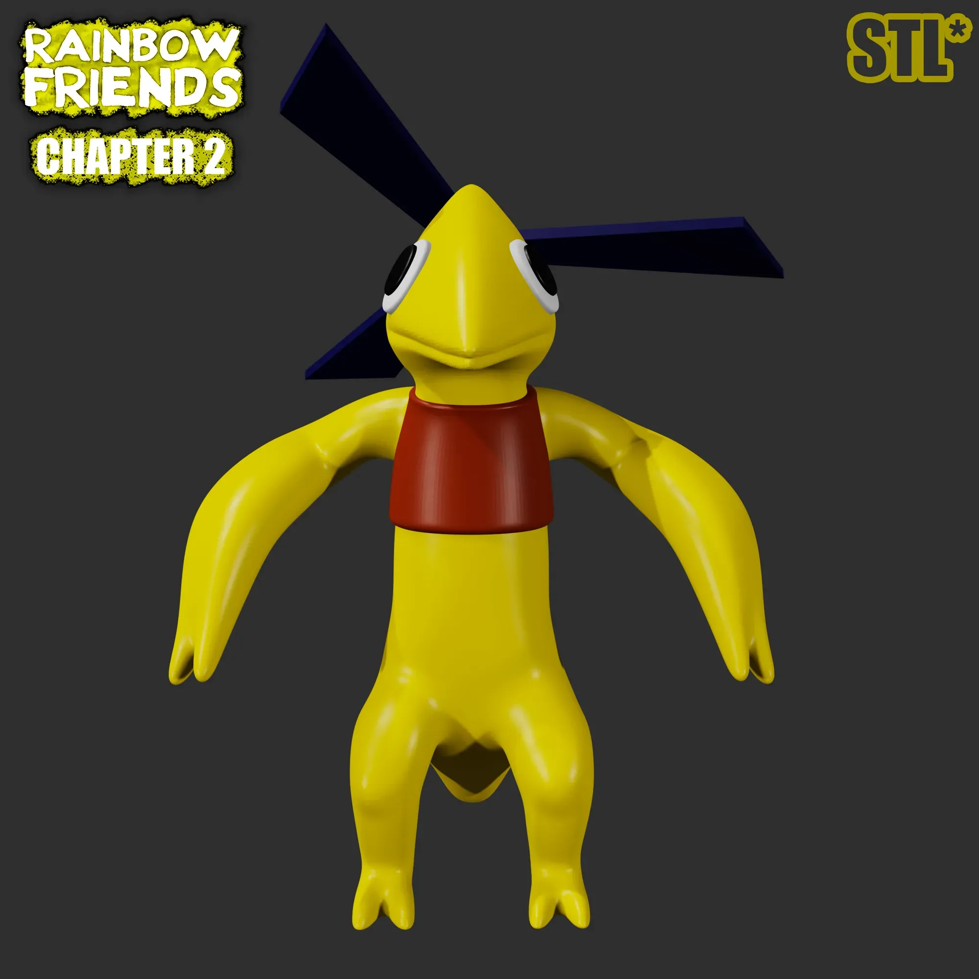 YELLOW FROM RAINBOW FRIENDS CHAPTER 2 ROBLOX GAME, 3D模型下载