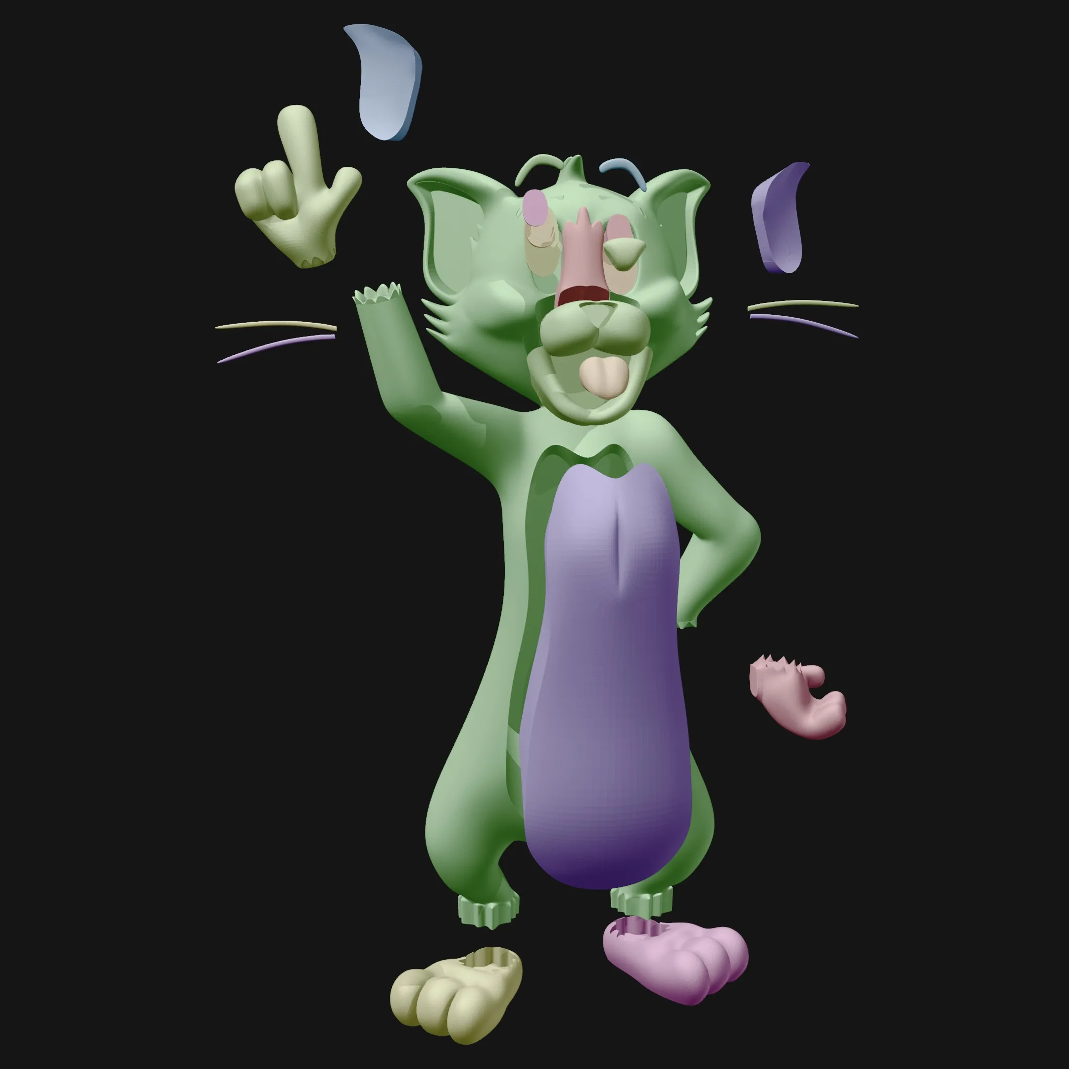 Tom Cat Multi-Parts Fan Art