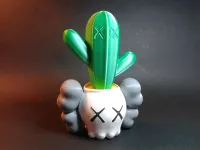 KAWS PLANTER WITH CACTUS (DIVIDED BY COLOURS)-0
