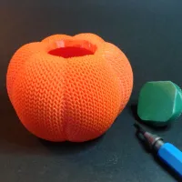 KNITTED / CROCHET PUMPKIN JACK-0-LANTERN-6