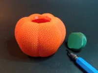 KNITTED / CROCHET PUMPKIN JACK-0-LANTERN-6