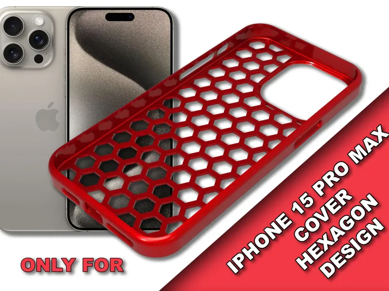 IPhone 15 PRO MAX - Чехол с дизайном в виде сот