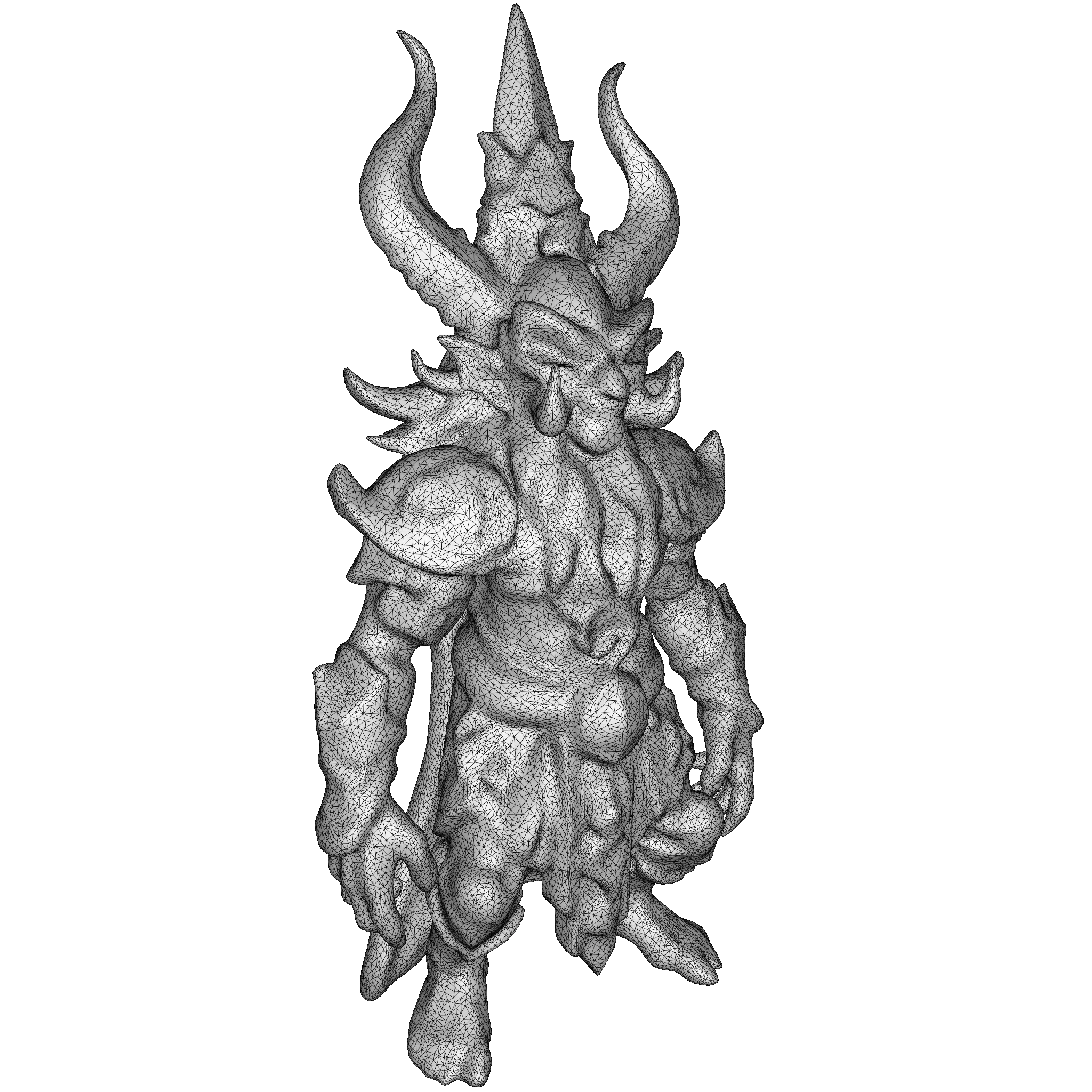 Ancient Demon Guardian Statue
