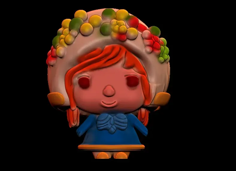 Regalo de San Valentín de linda niña