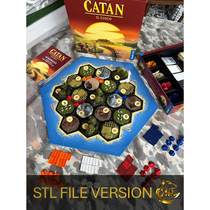 RCD Kolonisten van Catan Bordspel in 3D